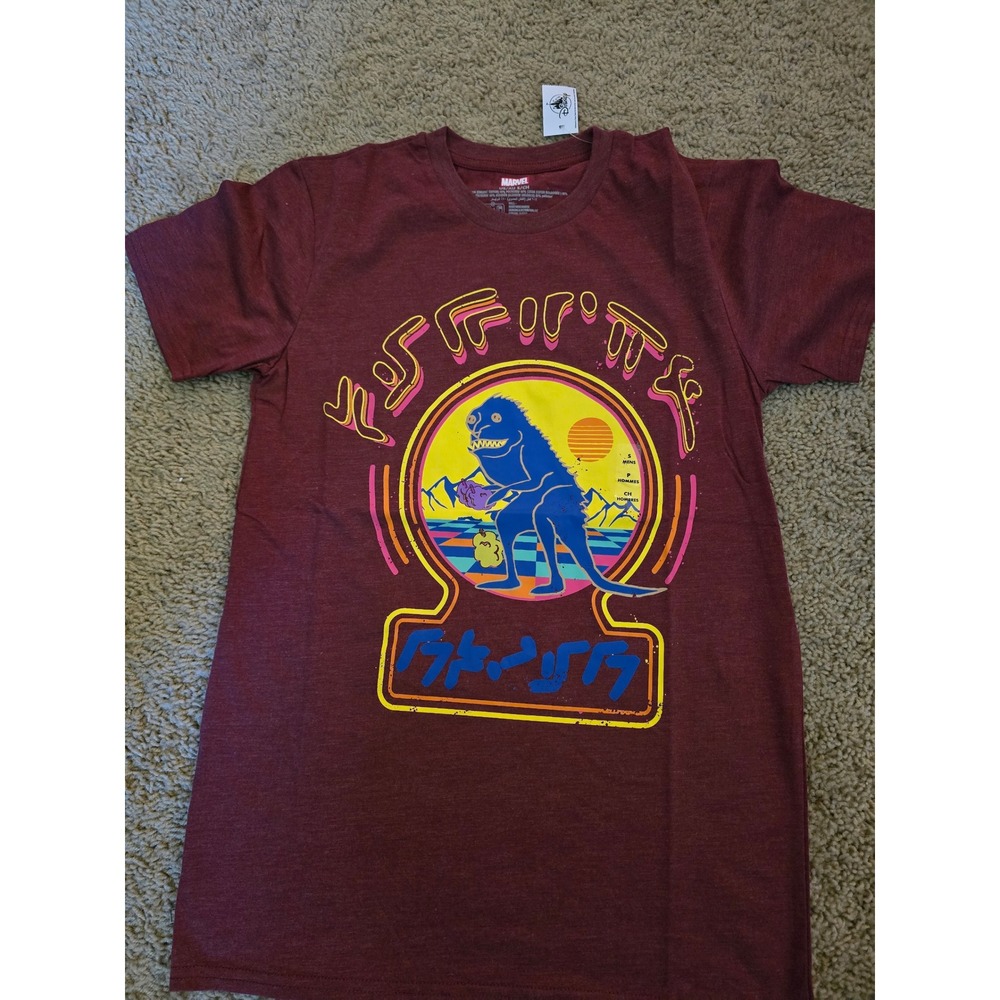 Disney Parks Marvel Shang-Chi Morris Graphic T-Shirt Mens Small Burgundy New